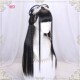 Hanfu Wig with Integrated Headband for Round Face, Natural Ancient Costume Wig for Women, Long Hair, Full Head Wig with Bangs