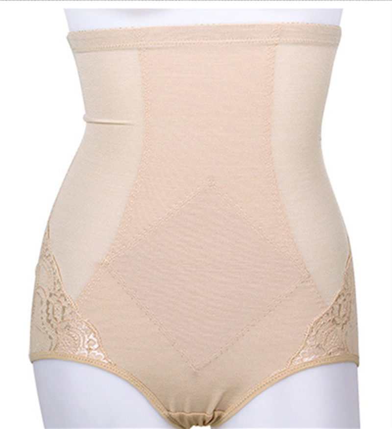 Green Times 1039 High Waist Mesh Bottoming Briefs Beauty Underpants Body Shaping Slimming Abdominal Comfortable Breathable Fabric