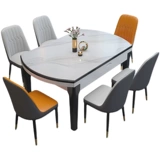 Мраморный обеденный стол и стул Комбинированность может свести телескопическое складывание современной простоты, простой, роскошный квадратный двойной обеденный стол с двойным использованием