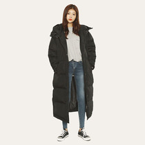 Star with the same 2021 winter new Korean version of high-end fashion down jacket womens jacket long over-the-knee down jacket