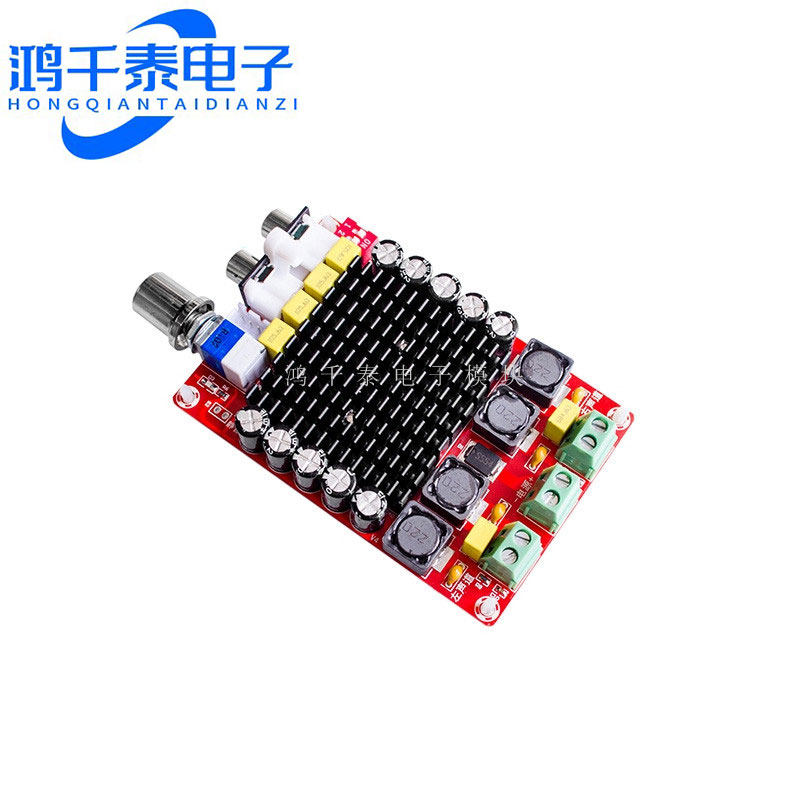 XH-M510 TDA7498大功率数字功放板 2*100W 汽车功放 直流14-34V