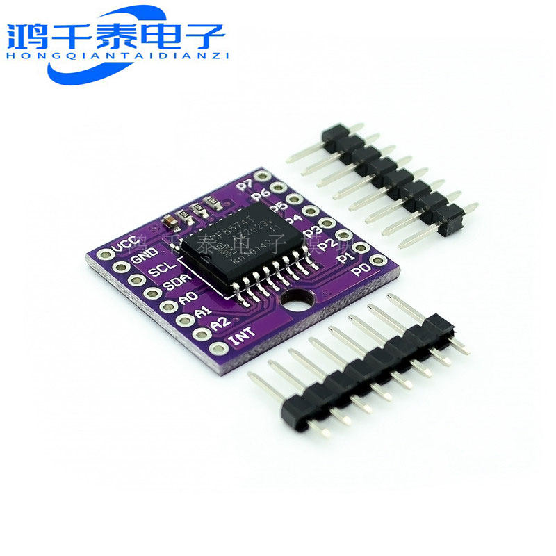 MCU-8574 I2C扩展模组 大电流IO模组 鸿千泰电子开发模组 I2C总线扩展学习板