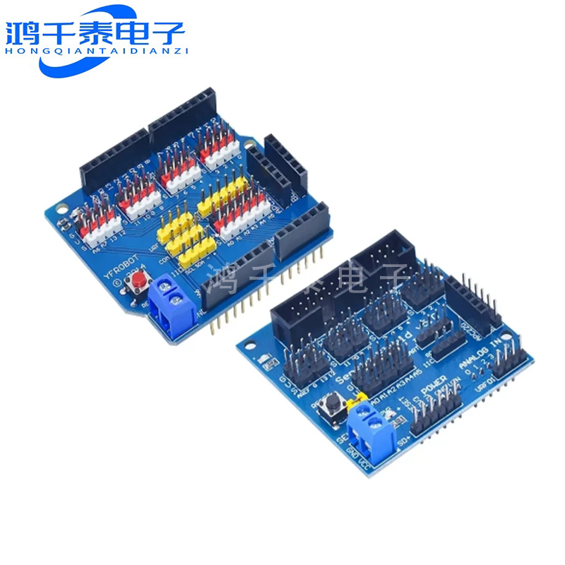 UNO r3传感器扩展板 sensor shield v5.0 电子积木 扩展盾 V5配件