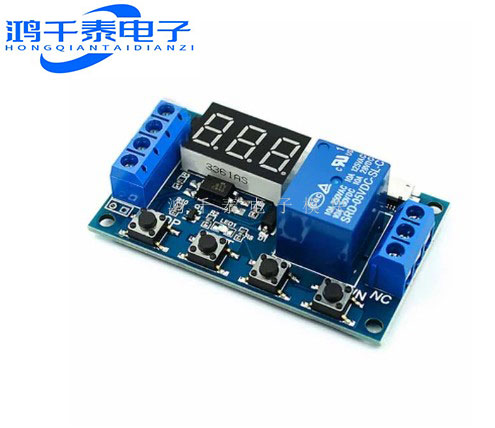 一路继电器模块 延时断电 断开 触发延时 循环定时电路开关 带USB