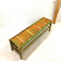 Handmade bamboo chair vintage leisure balcony chair dining table chair backrest bamboo chair stool master chair enlarged and widened