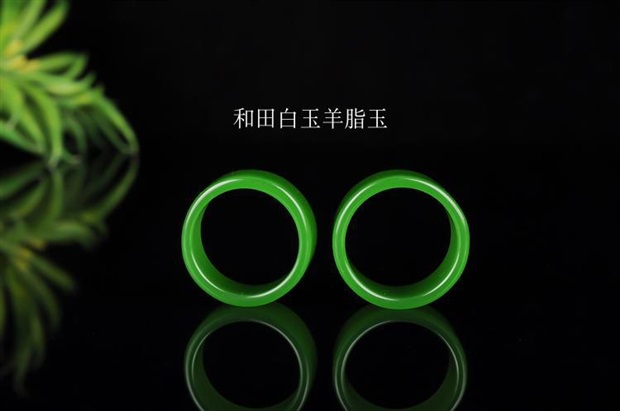 Ngọc bích nhẫn ngọc bích nam và nữ mô hình ngọc bích tự nhiên Tân Cương jasper nhẫn ngọc nhẫn rau bina xanh ngón tay - Nhẫn mẫu nhẫn cưới đẹp