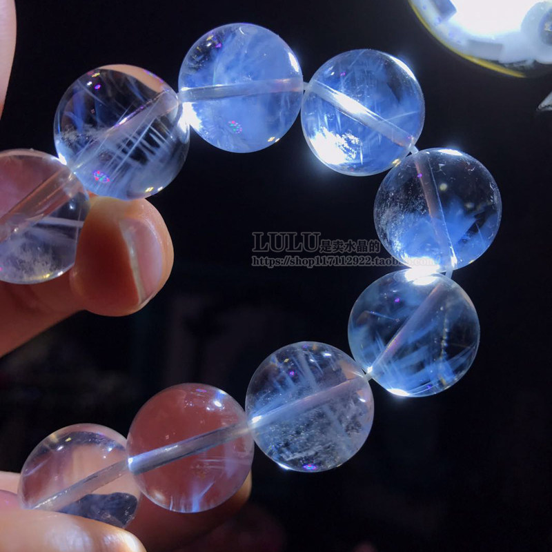 Angel wings left on earth Enigmatic blue needle bracelet Graduation grade color helps relax meditation tranquility