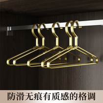 Designer brand high-end aluminum alloy clothes rack hangers mens household clothes rack adult clothes support clothes