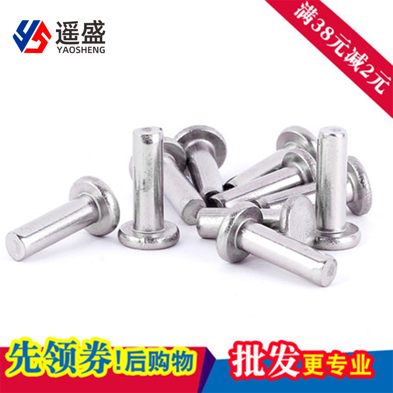 M2M2 M2M2 5M3M4M5M6 stainless steel 304 knockdown rivet GB109 flat head rivet solid insert pin