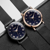 Трендовые мужские часы для школьников, неоновое автоматическое механическое кварцевое звездное небо, в корейском стиле, полностью автоматический