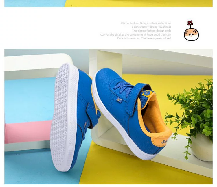 361 giày trẻ em sneakers 2019 mùa thu mới chính hãng 361 độ Velcro giày thông thường giày trẻ em giày thể thao R - Giày dép trẻ em / Giầy trẻ