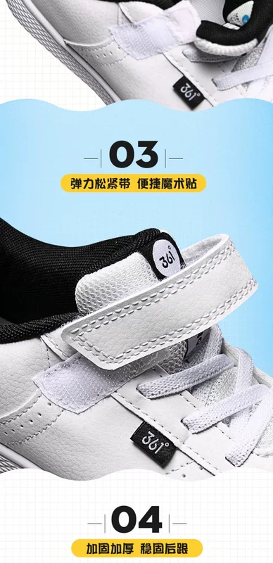 361 giày trẻ em sneakers 2019 mùa thu mới chính hãng 361 độ Velcro giày thông thường giày trẻ em giày thể thao R - Giày dép trẻ em / Giầy trẻ