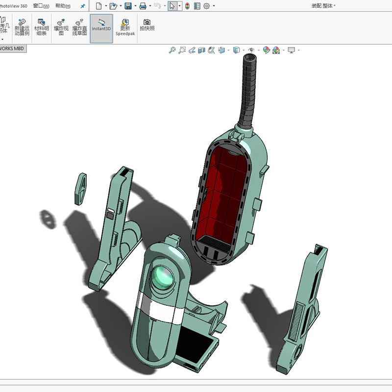 Solidworks Fusion360 SW CAD master 3D modeling shell structure Industrial design