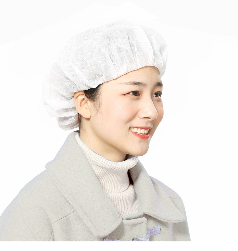 nón y tế Mũ dùng một lần mũ đầu bếp chống bụi mũ chống bụi nhà bếp nam nữ mũ vệ sinh mũ làm việc xưởng Bao Đầu nón trùm đầu y tế mũ tĩnh điện