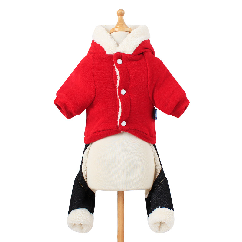 Chó quần áo mèo nữ mèo Teddy mùa thu trang phục chó con chó nhỏ mèo mùa thu và quần áo mùa đông thú cưng bốn chân - Quần áo & phụ kiện thú cưng bán đồ thú cưng