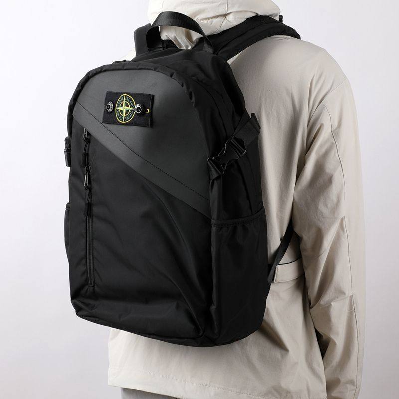 STONE ISLAND石头岛反光双肩包学生书包休闲背包 运动骑行包男女-Taobao