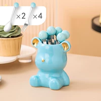 Синий медведь+2 ложка+4 вилка