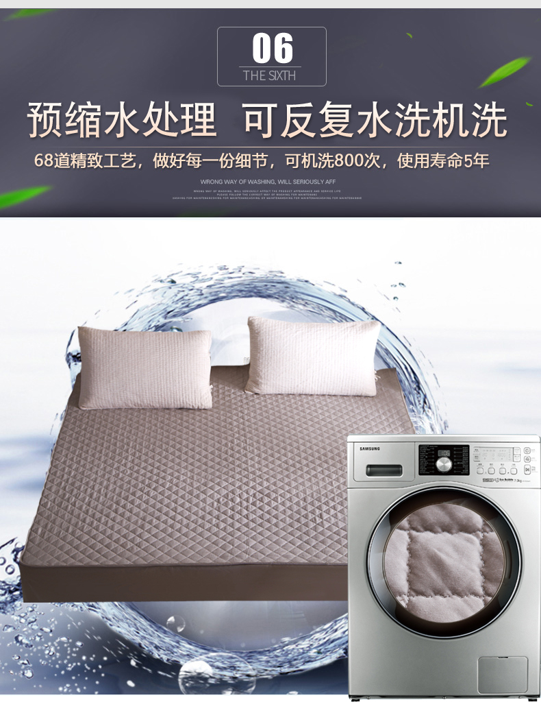 Giường 100% cotton cotton Bông đơn mảnh Vỏ bảo vệ Simmons 120/135 / 150x190 mét nệm mỏng 1.8 - Trang bị Covers Ga phủ giường là gì