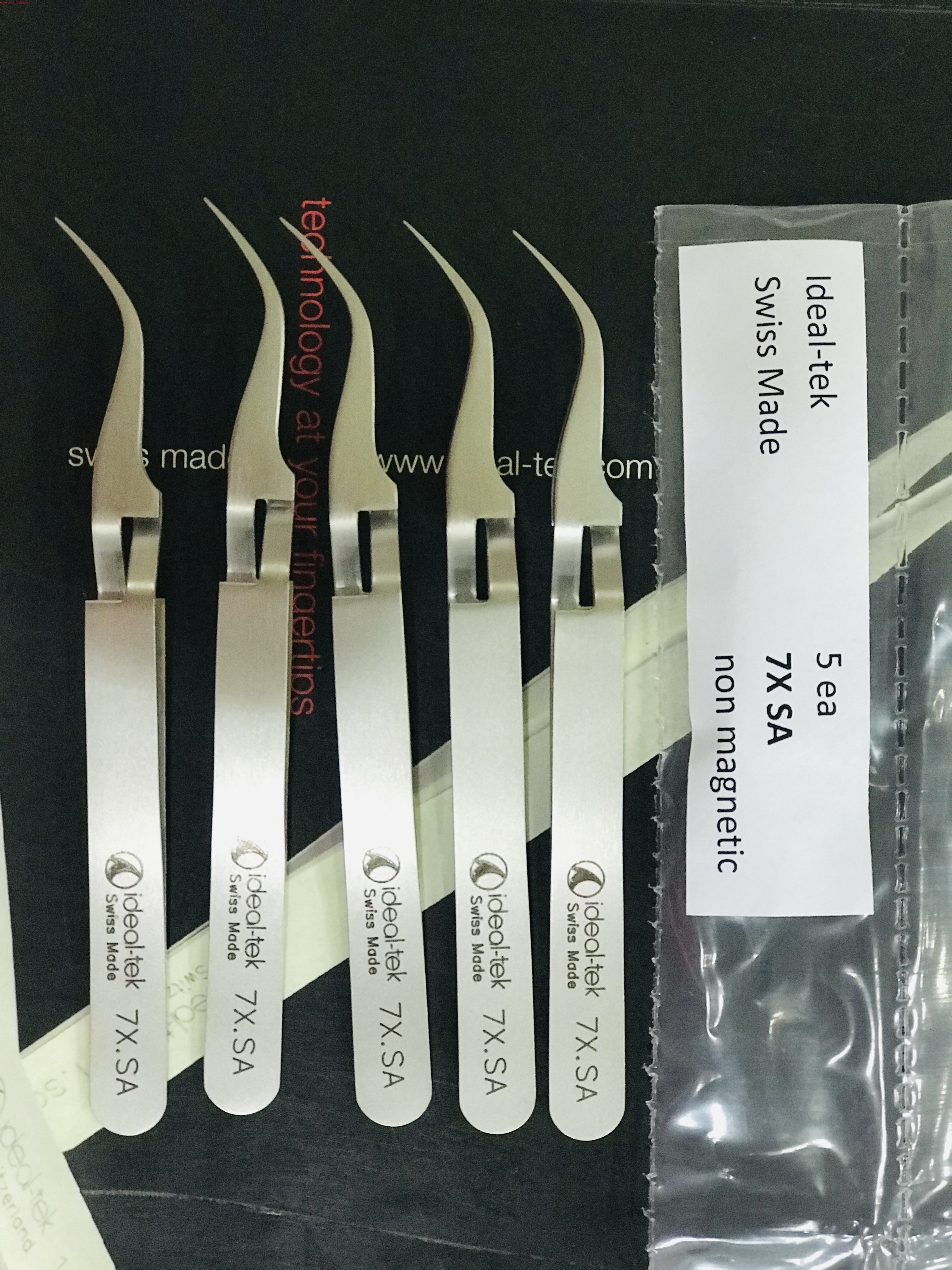 进口镊子 瑞士Ideal-Tek镊子原装精密反向反差镊子7X.SA不锈钢镊