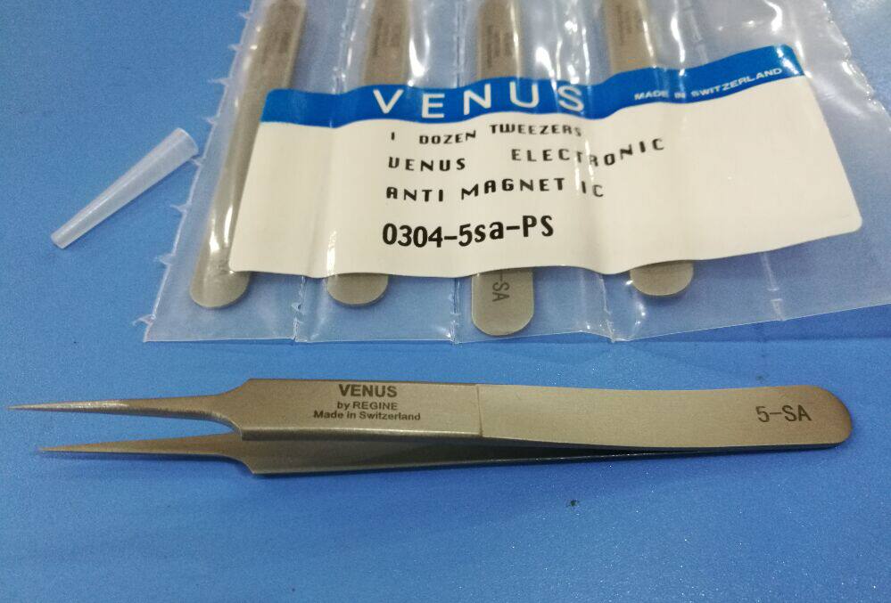 防磁VENUS 5-SA镊子 高硬度不锈钢镊子维纳斯 专业钟表维修工具