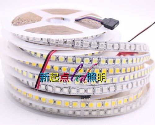 DC12V 5050RGB bare board epoxy casing waterproof LED light strip single row 120 beads one meter colorful soft light strip