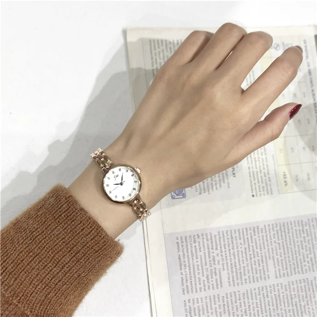 Đồng hồ đeo tay nữ sinh viên Hàn Quốc xu hướng thời trang ulzzang mini vòng đeo tay nhỏ vòng đeo tay nữ bảng - Vòng đeo tay Cuff vòng tay nam vàng