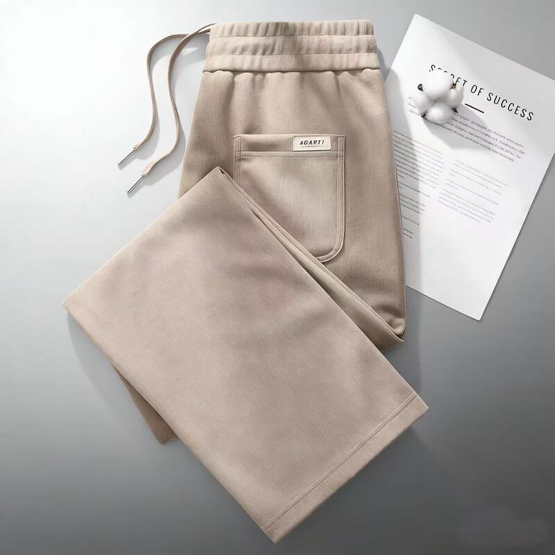 2026 Spring Pants Casual Pants Straight-Leg Long Pants Plus-Size Women's Pants Casual Sports Pants High-Waisted Relaxed-Fit Pants