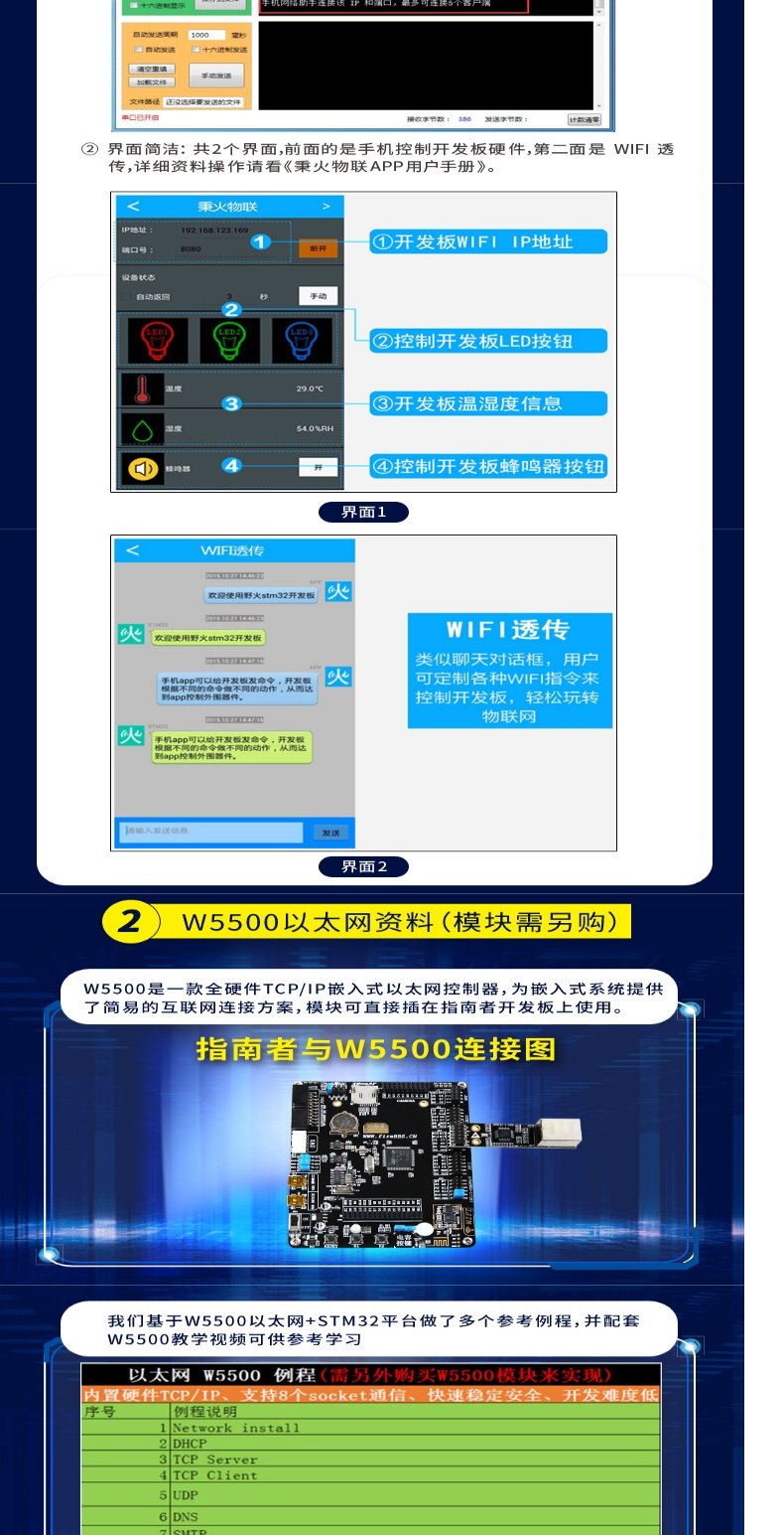 野火 STM32开发板 带WIFI模块ARM开发板超51单片机 F103开发板