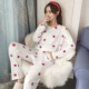 Bộ đồ ngủ nữ mùa xuân và mùa thu cotton cho sinh viên Hàn Quốc tươi mát và đáng yêu dài tay mùa đông mặc nhà mùa hè