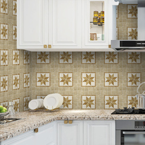 Kitchen oil-proof wall stickers bathroom tiles waterproof stickers bathroom non-slip floor tiles self-adhesive floor refurbished floor stickers