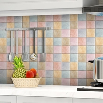 Self-adhesive wall stickers wallpaper bathroom waterproof tile stickers decorative antique floor tiles floor stickers kitchen oil-proof stickers
