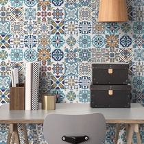 Kitchen oil-proof stickers Bathroom bathroom waterproof tile stickers Non-slip floor stickers Decorative self-adhesive wall stickers Wallpaper