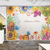 Door and window glass sticker toilet bathroom balcony frosted electrostatic glass film opaque sunscreen window sticker