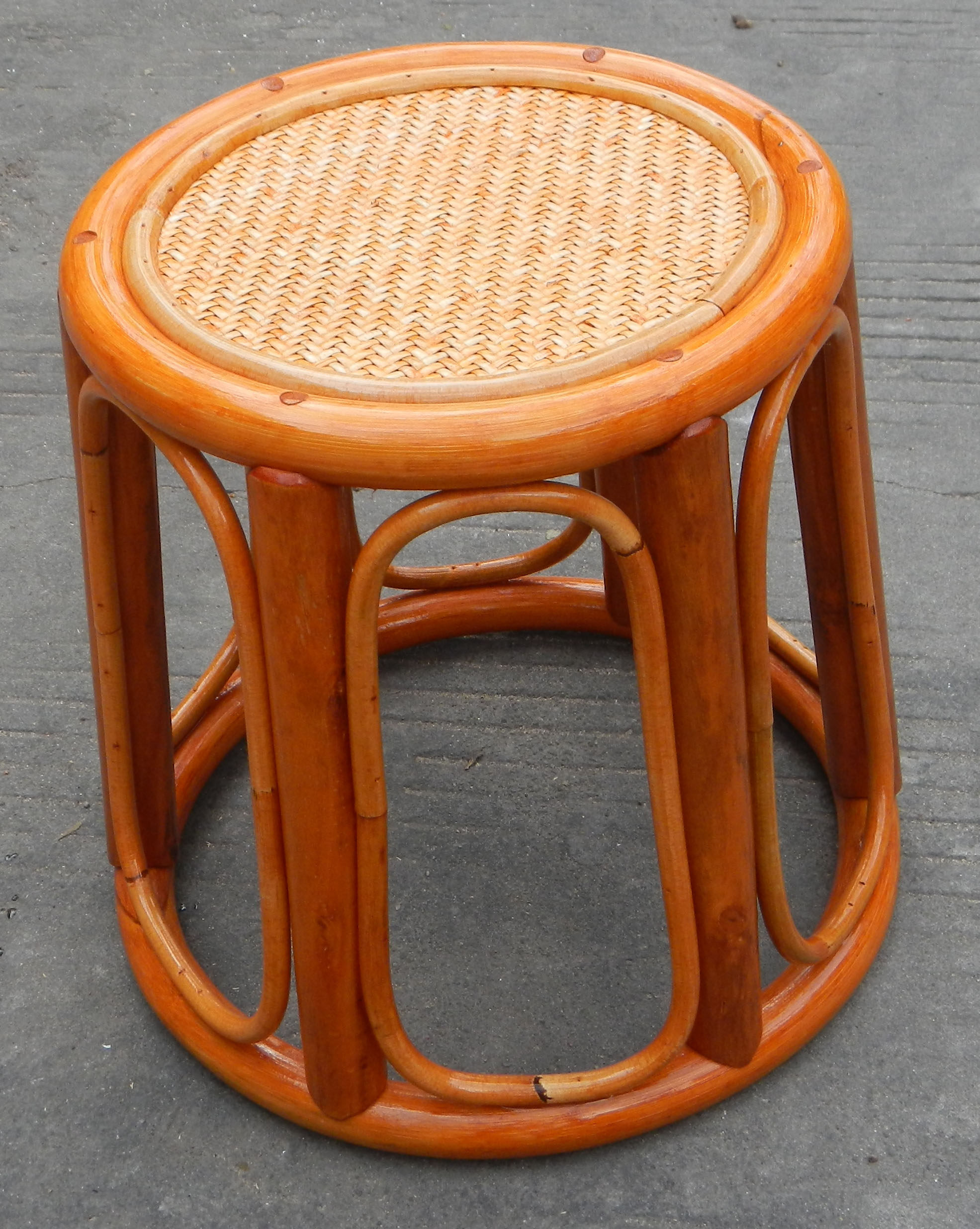 Didi tune dance drum stool performance props small round stool stage stool real vine small vine drum stool in summer