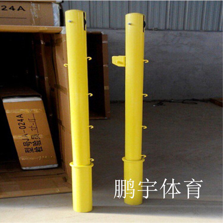 Manufacturer volleyball net post floor insert volleyball column can lift and lower volleyball net badminton tennis triple ball post