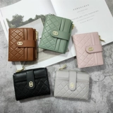 Бумажник, короткая сумка через плечо, тонкий складной кошелек с молнией, в корейском стиле