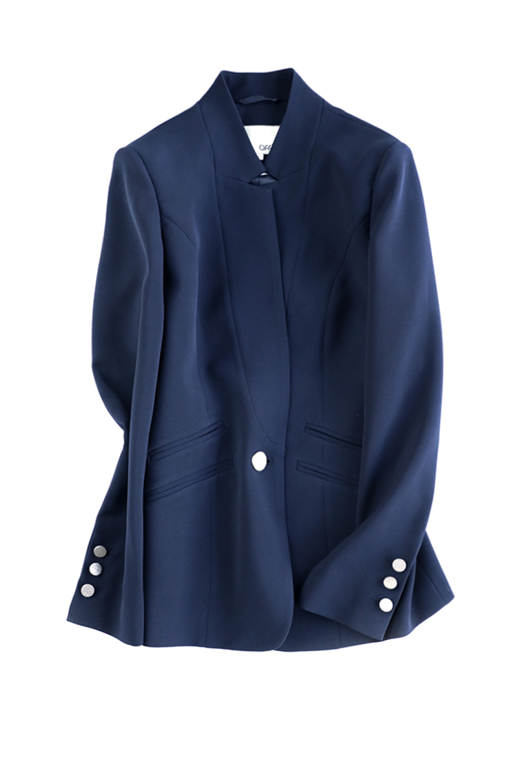 OFFIY-Impress2018 xuân mới England slim slim suit chic small jacket jacket nữ size lớn áo khoác nữ hàn quốc