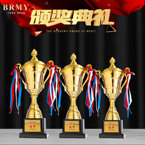 Big Metal Trophy Crystal Big Trophy Custom Basketball Badminton Pigeon Dancing Children Medal Plastic Chapter