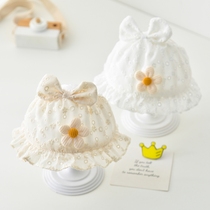 Baby fontanel hat summer thin cute pure cotton headband covering the forehead summer newborn male and female baby fetal cap