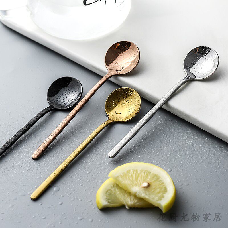European 304 stainless steel housespoon coffee spoon dessert teaspoon ice cream spoon stir spoon