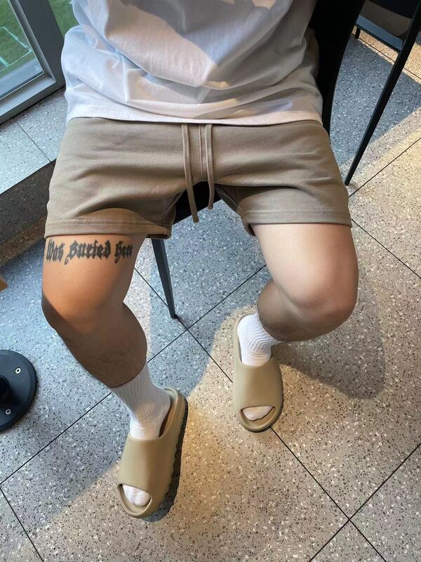 Micrapis Spring/Summer 425g Heavyweight Fog Color Series Basic Shorts Street Style Loose Trendy Brand Five-Point Shorts