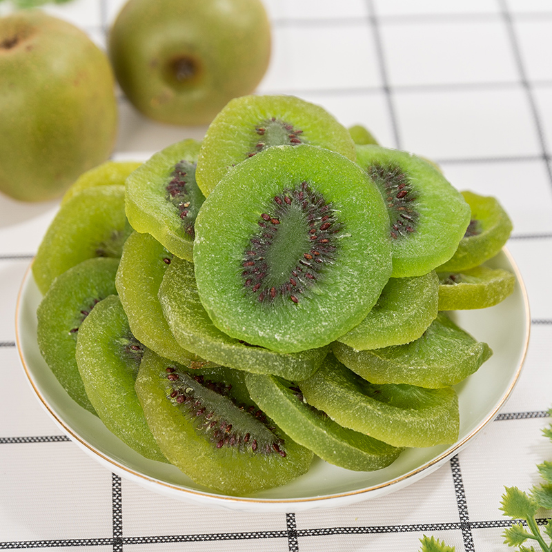 Thai style dried kiwi fruit 500g A pound of dried kiwi fruit slices preserved fruit candied fruit snacks specialty
