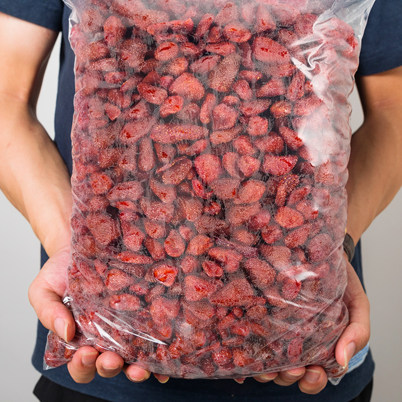 Thai Flavor Strawberry Dry 500g catty Bags Whole Strawberry Fruits Dried Candied Fruits Casual Snacks