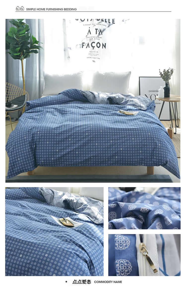 Một mảnh chăn bông bao gồm 100% bông chăn đơn 1,5m1,8 m giường đôi 200x230 ký túc xá sinh viên - Quilt Covers chăn hè everon