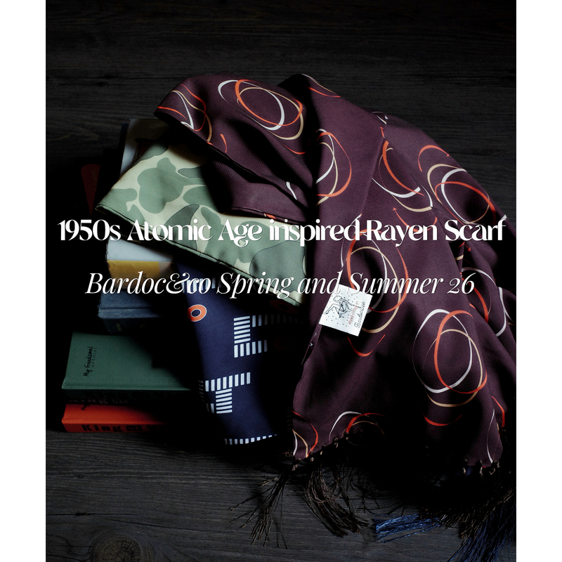 Bardoc 26Ss 50S Atomic Rayon Scarf Rayon Tencel Handmade Tassel Printed Scarf