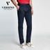 Versino Van Sino 18 năm mới quần nam giản dị cotton siêu co giãn quần nóng chín quần mỏng - Crop Jeans Crop Jeans