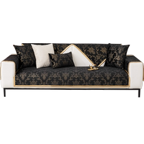 New 2023 light and luxurious European-style sofa cushions all season universal light lavish high-end leather cushion cover cloth towels