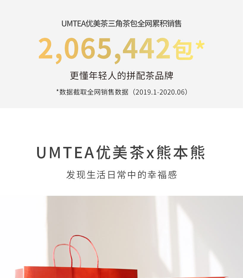 【付定送针织帽】UMTEAx熊本熊联名花茶礼盒