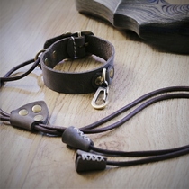 Bow and arrow wrist rope Bow protection rope Reverse bow Traditional archery bow grip bow push archer missed rope Cowhide wristband