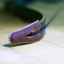 Hand-made head layer cowhide bow tip protection cover Lingyun archery equipment top tip set Bow slightly set general use of beautiful hunting bison